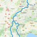 Reiseroute auf GoogleMaps