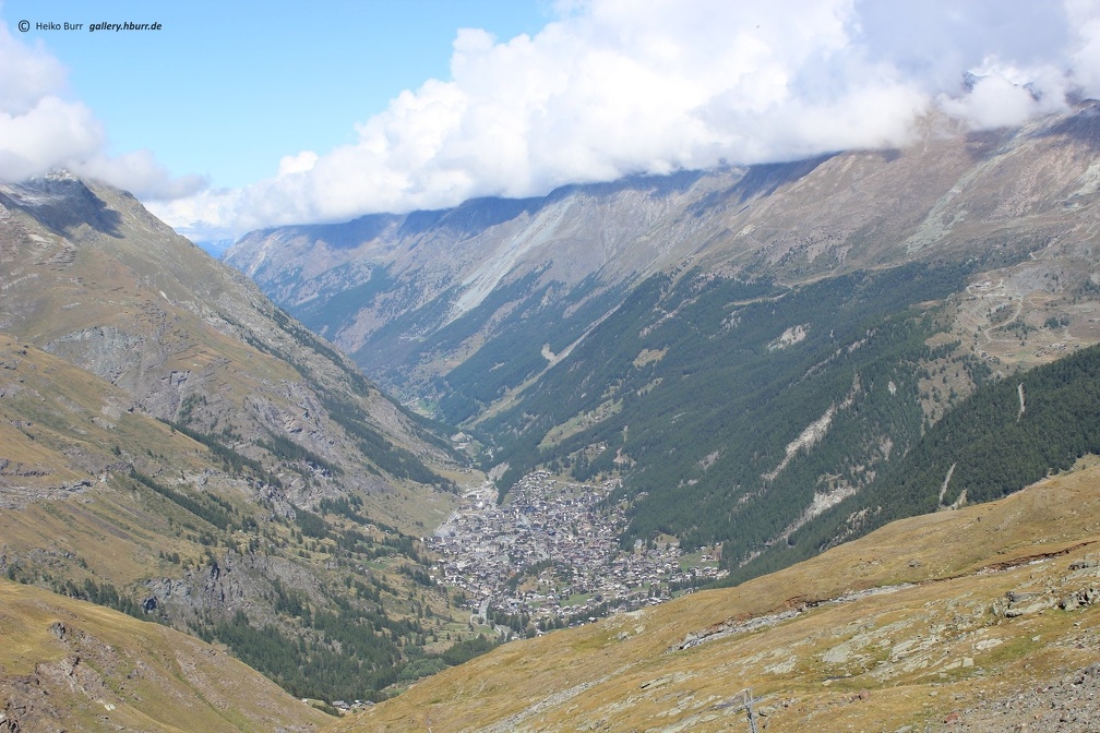 Blick nach Zermatt